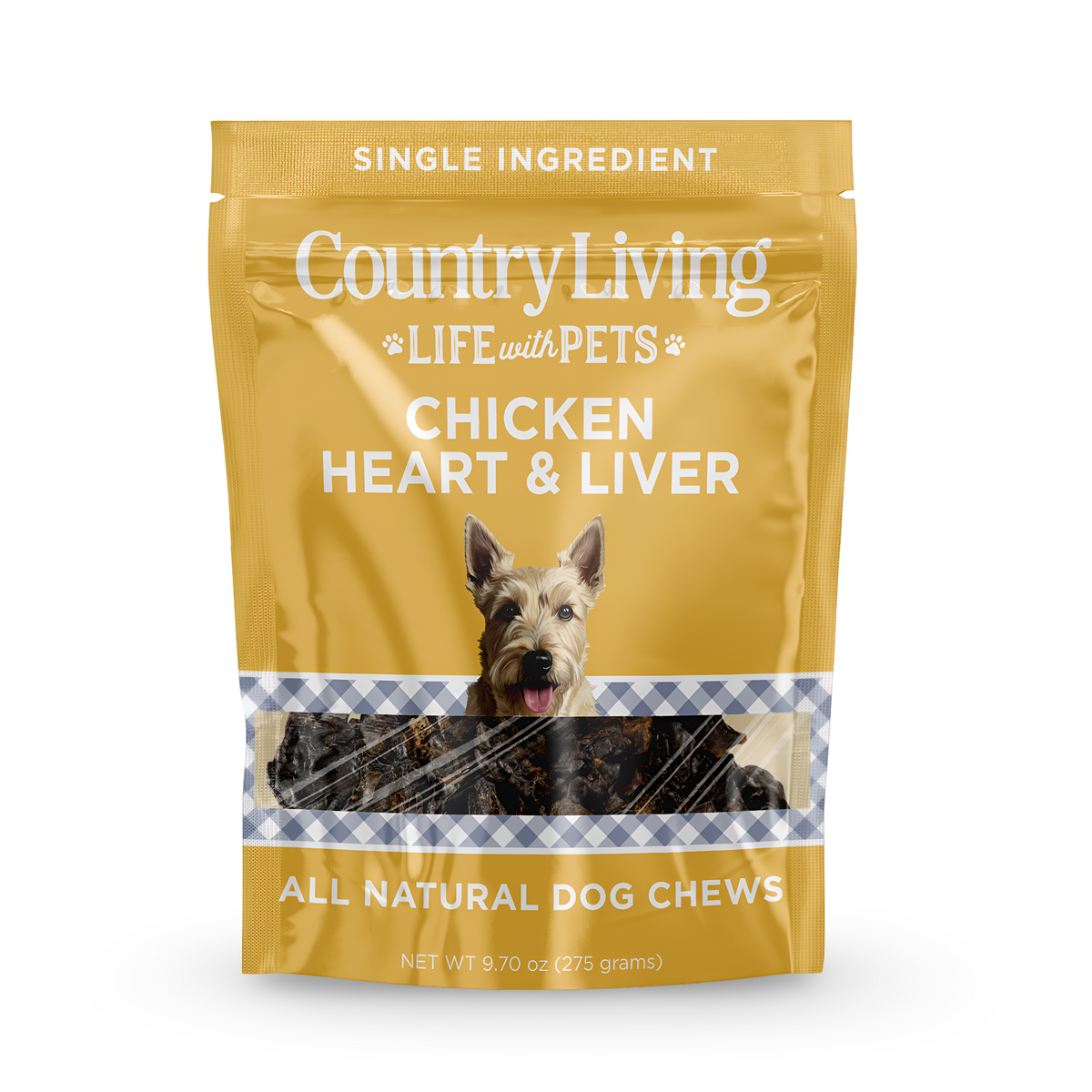 Country Living Dehydrated Chicken Hearts & Livers Dog Treats – 9oz Bag – 100% Natural, High-Protein, Single-Ingredient – Grain-Free, Healthy Training & Reward Treats – No Preservatives or Additives - BIG FRENCHIES