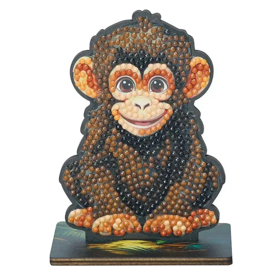 Chimp "Jungle" Crystal Art Buddies Kit Craft Buddy - BIG FRENCHIES