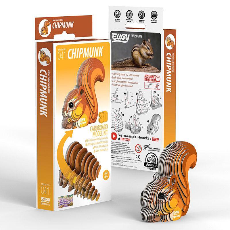 Chipmunk 3D Cardboard Model Kit Eugy - BIG FRENCHIES