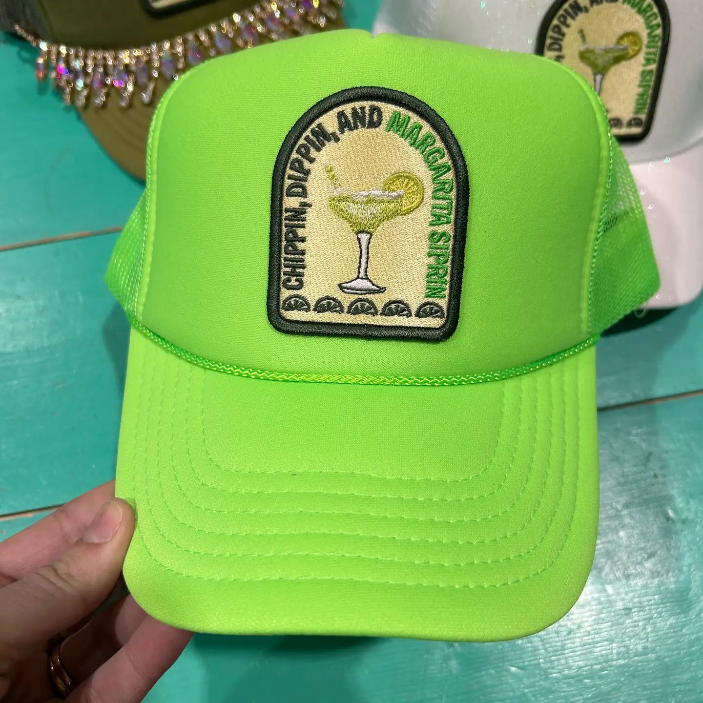 Chippin', Dippin', Margarita Sippin' Trucker - BIG FRENCHIES