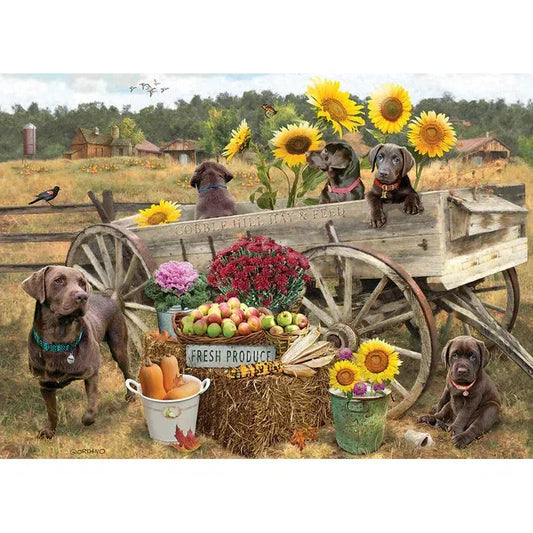 Choc Wagon 500 Piece Jigsaw Puzzle Cobble Hill - BIG FRENCHIES