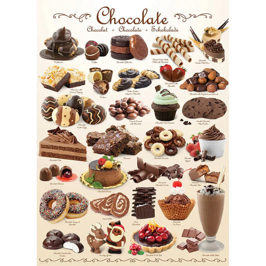 Chocolate 1000 Piece Jigsaw Puzzle Eurographics - BIG FRENCHIES