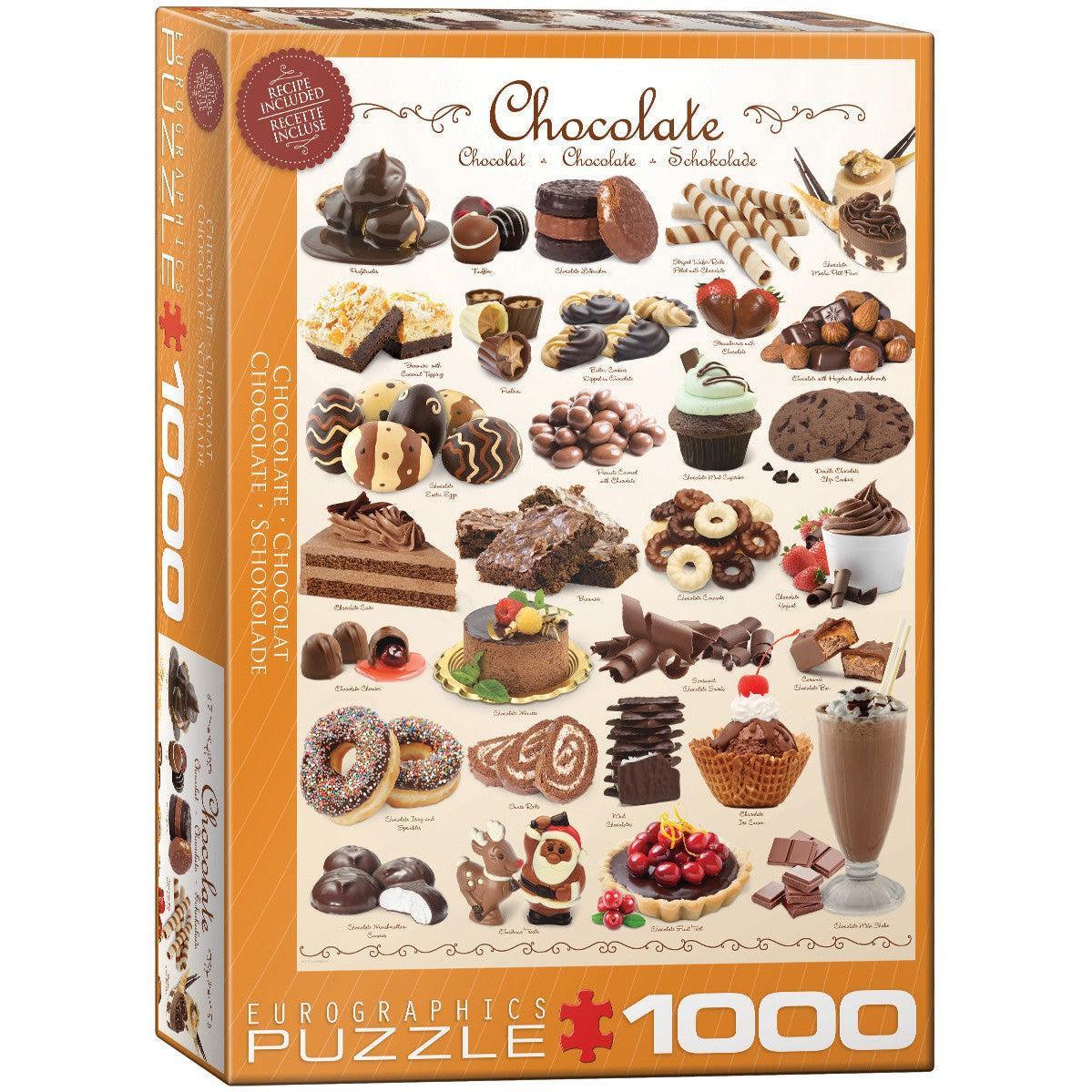 Chocolate 1000 Piece Jigsaw Puzzle Eurographics - BIG FRENCHIES