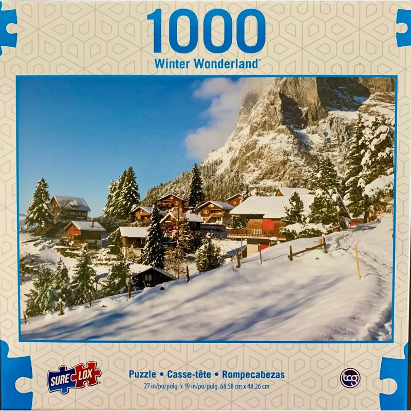 Christmas Holidays Winter Wonderland 1000 Piece Jigsaw Puzzle Sure Lox - BIG FRENCHIES