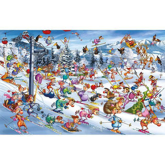 Christmas Skiing 1000 Piece Jigsaw Puzzle Piatnik - BIG FRENCHIES