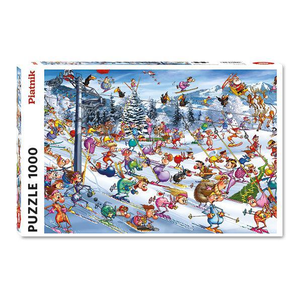 Christmas Skiing 1000 Piece Jigsaw Puzzle Piatnik - BIG FRENCHIES