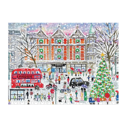 Christmas in London 1000 Piece Jigsaw Puzzle Galison - BIG FRENCHIES