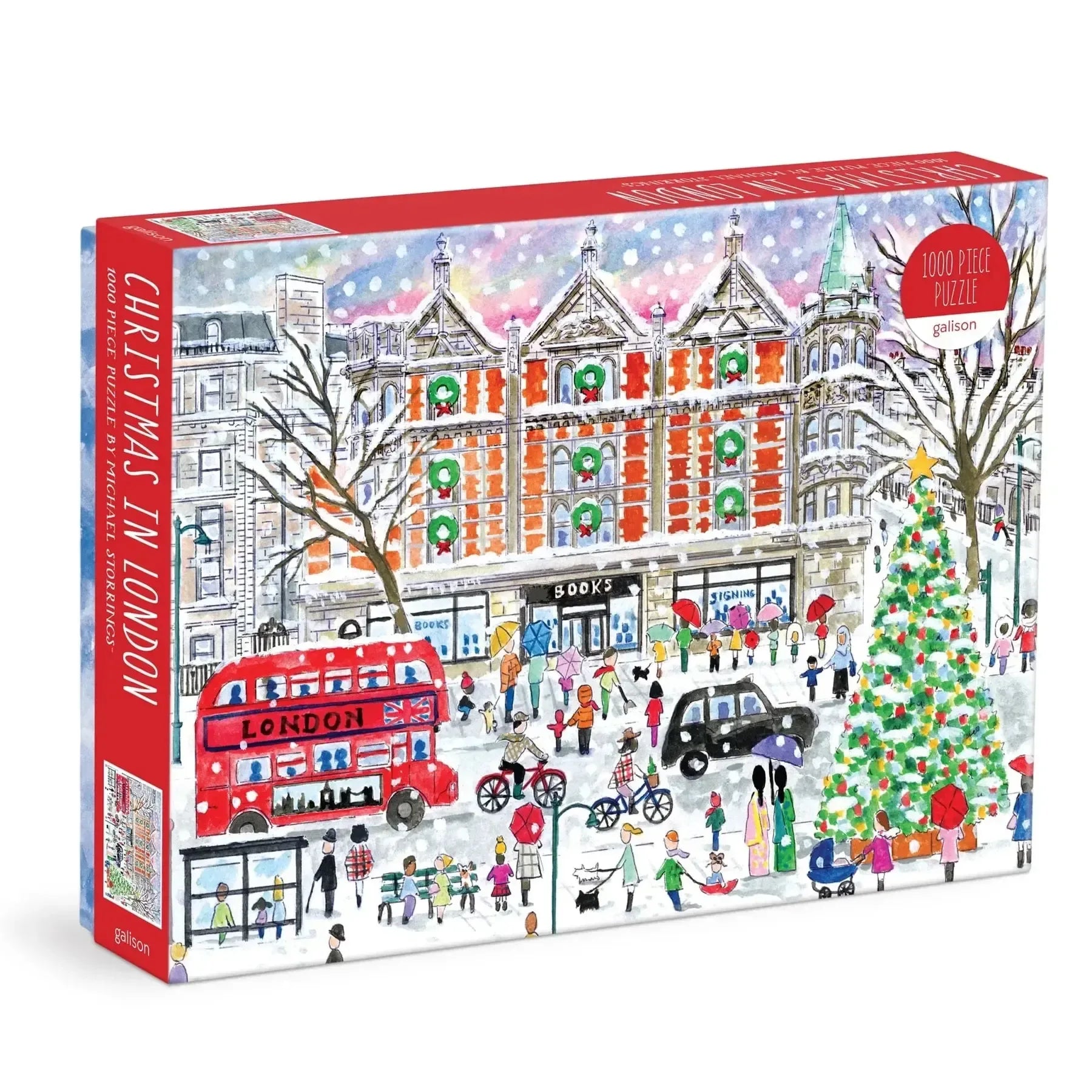 Christmas in London 1000 Piece Jigsaw Puzzle Galison - BIG FRENCHIES