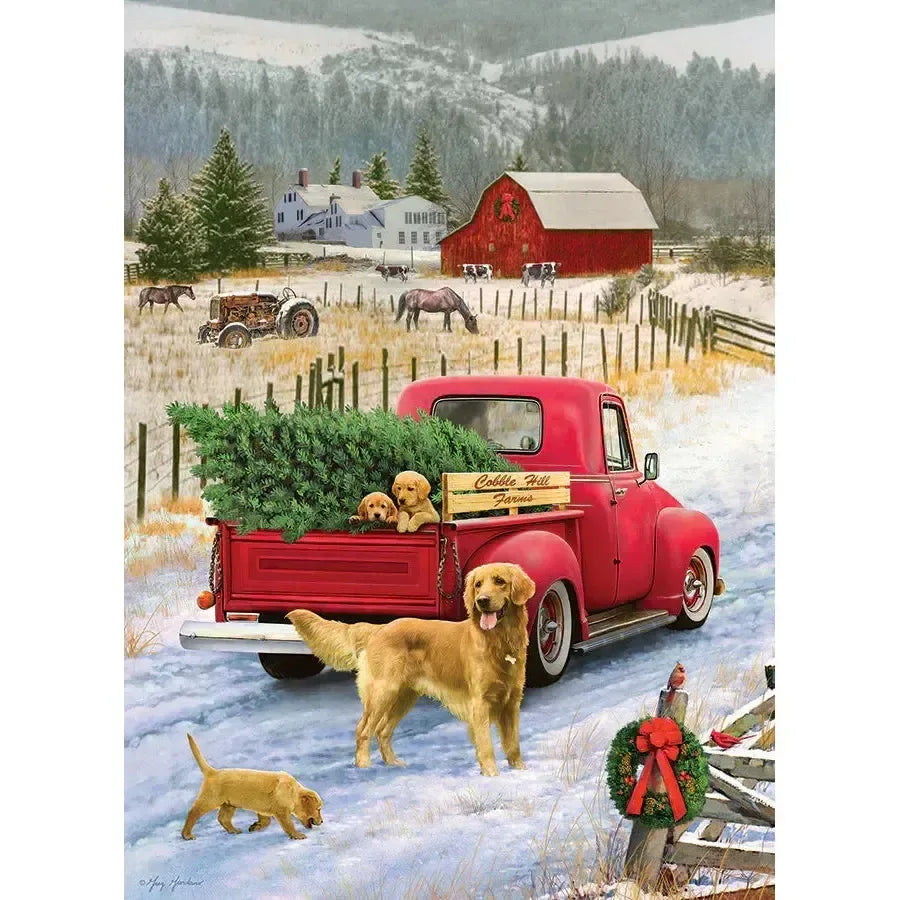 Christmas on the Farm 1000 Piece Jigsaw Puzzle Jack Pine - BIG FRENCHIES