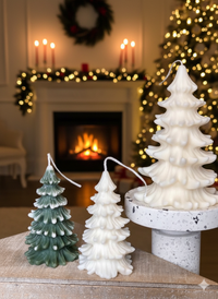 Christmas Tree Candles - Cedar Trees Holiday Decor
