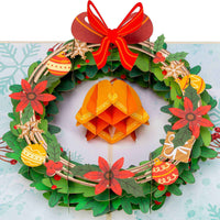 Christmas Wreath Pop Up Card