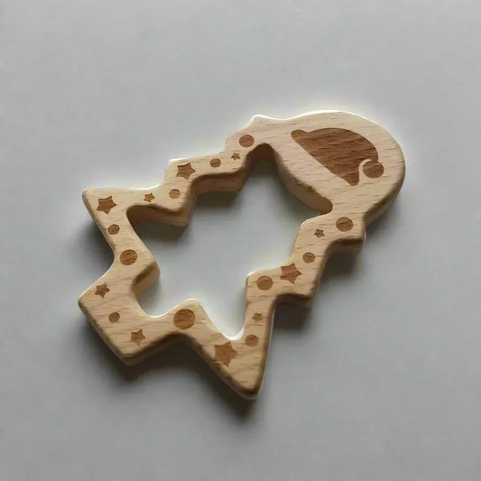 Christmas Tree Wooden Teether Toy - BIG FRENCHIES