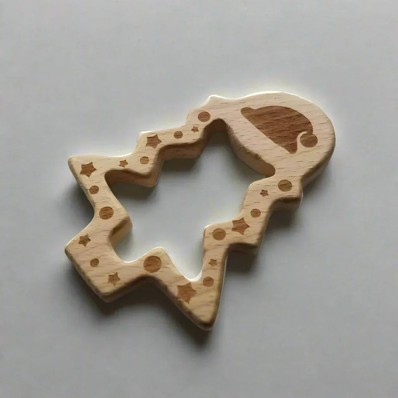 Christmas Tree Wooden Teether Toy - BIG FRENCHIES