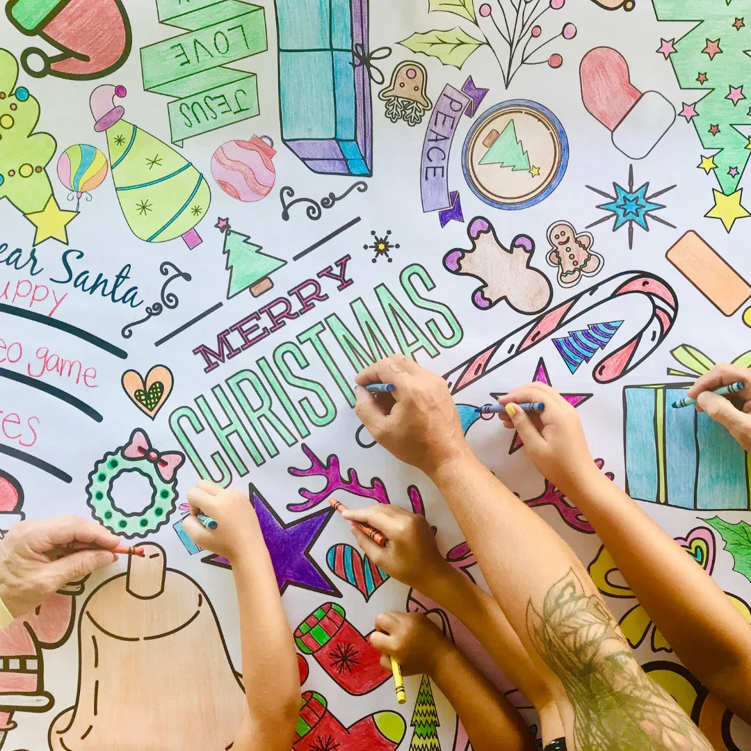 Christmas Coloring Tablecloth - BIG FRENCHIES