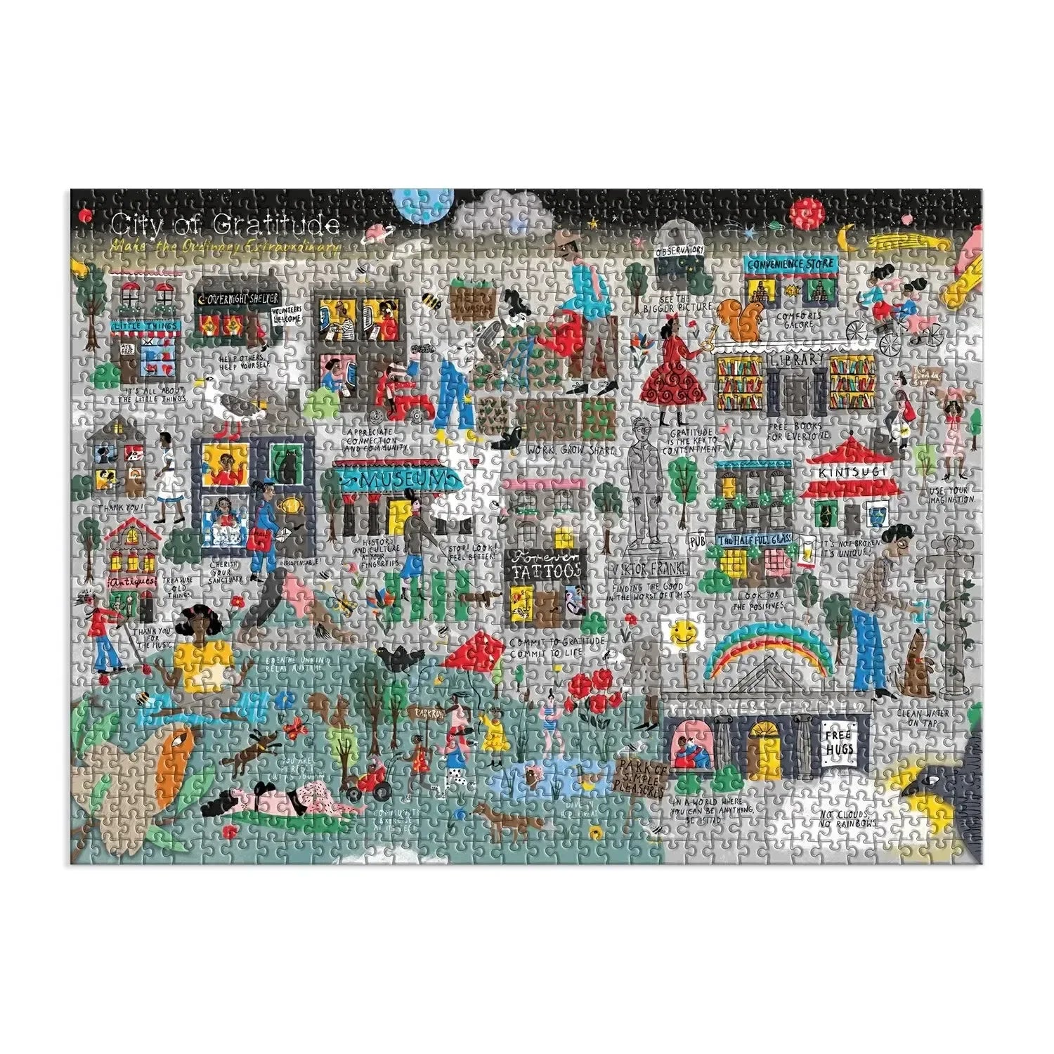 City of Gratitude 1000 Piece Jigsaw Puzzle Galison - BIG FRENCHIES