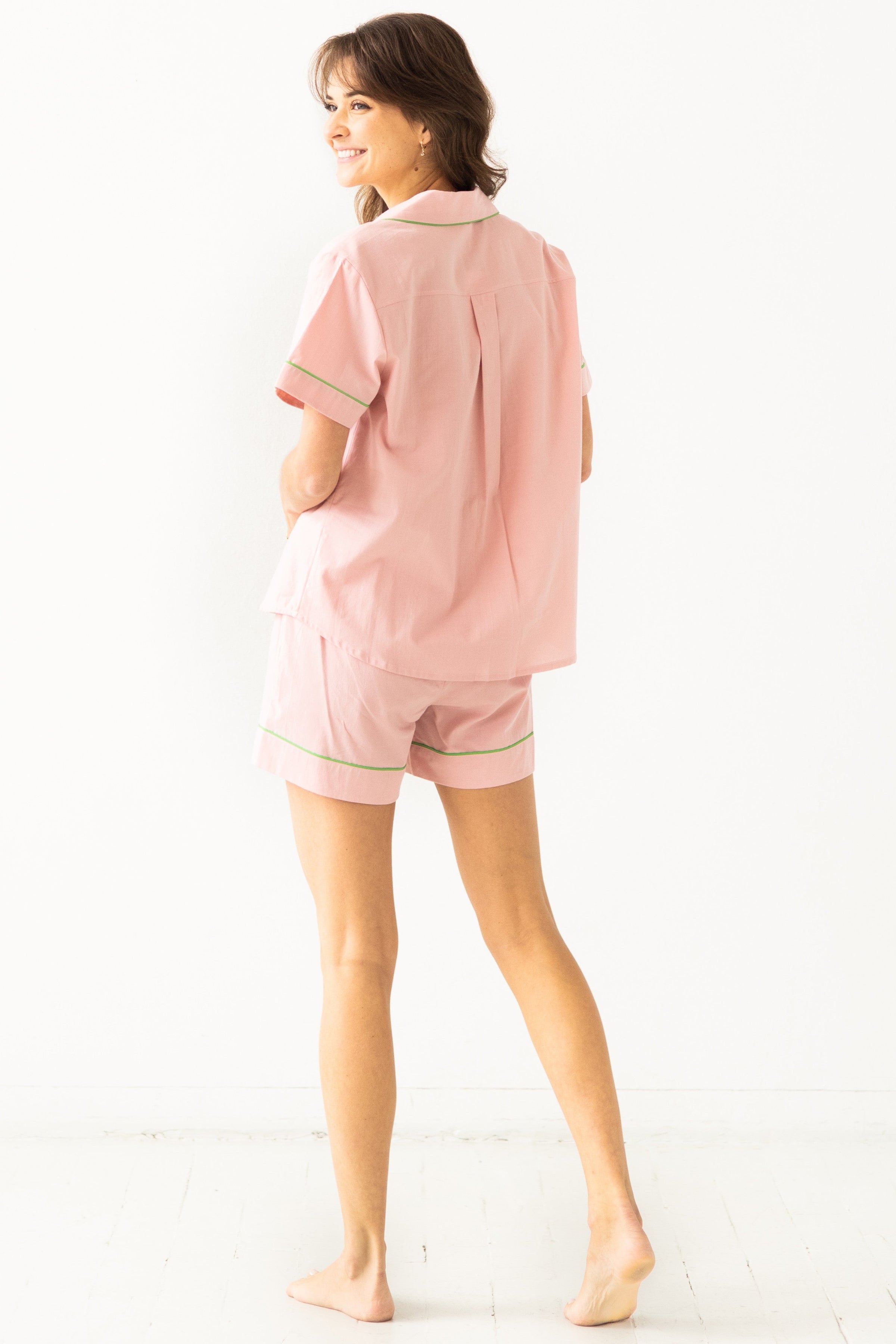 SALUA Classic Shorties Pajamas in Woven Cotton - BIG FRENCHIES