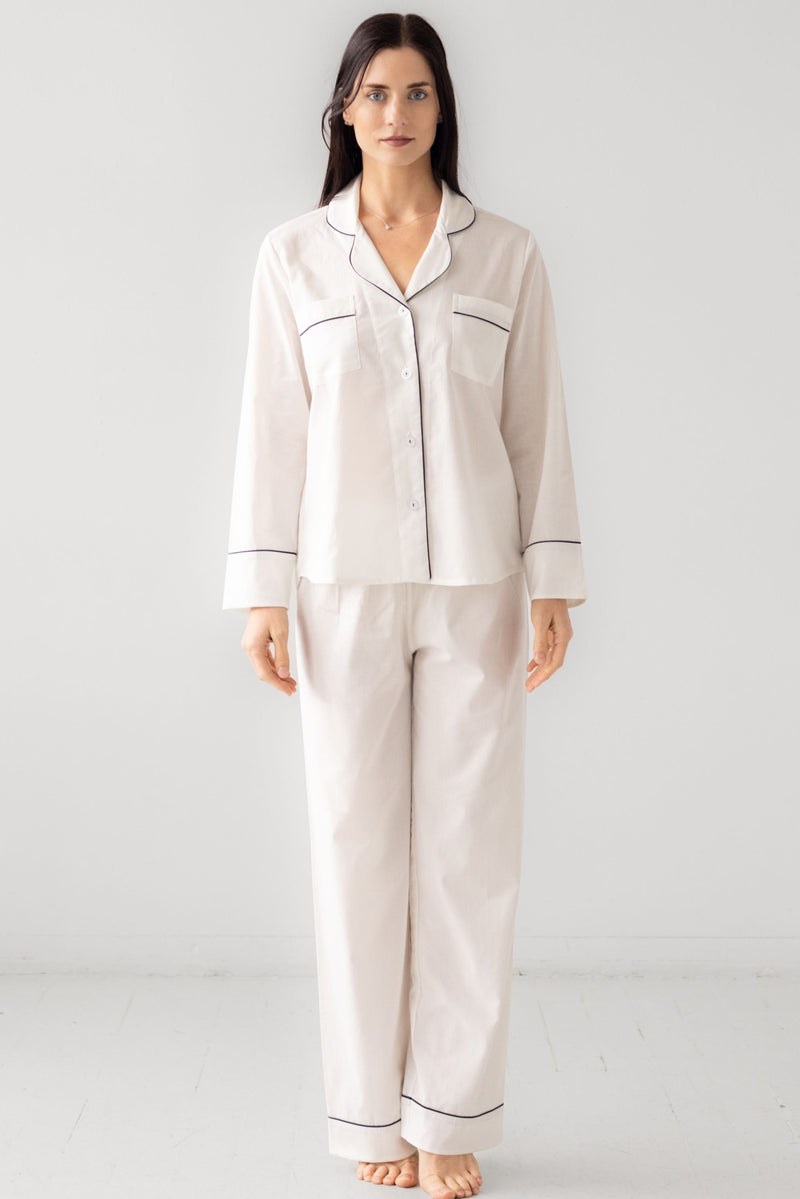 Classic Woven Cotton Pajama Set - BIG FRENCHIES