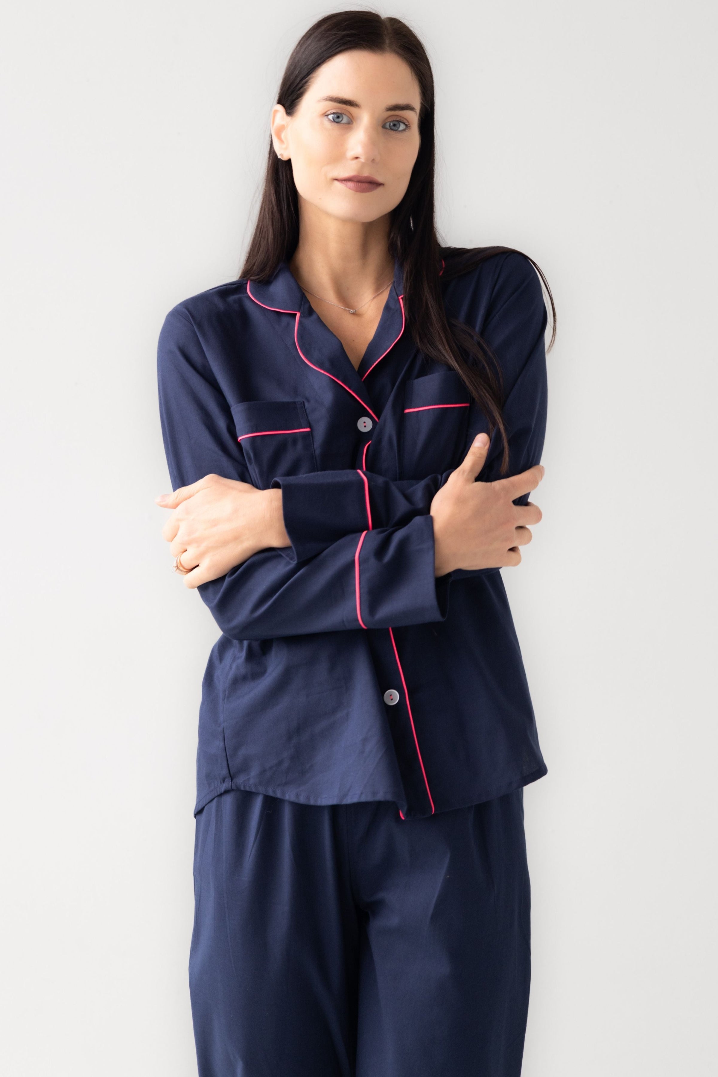 Classic Woven Cotton Pajama Set