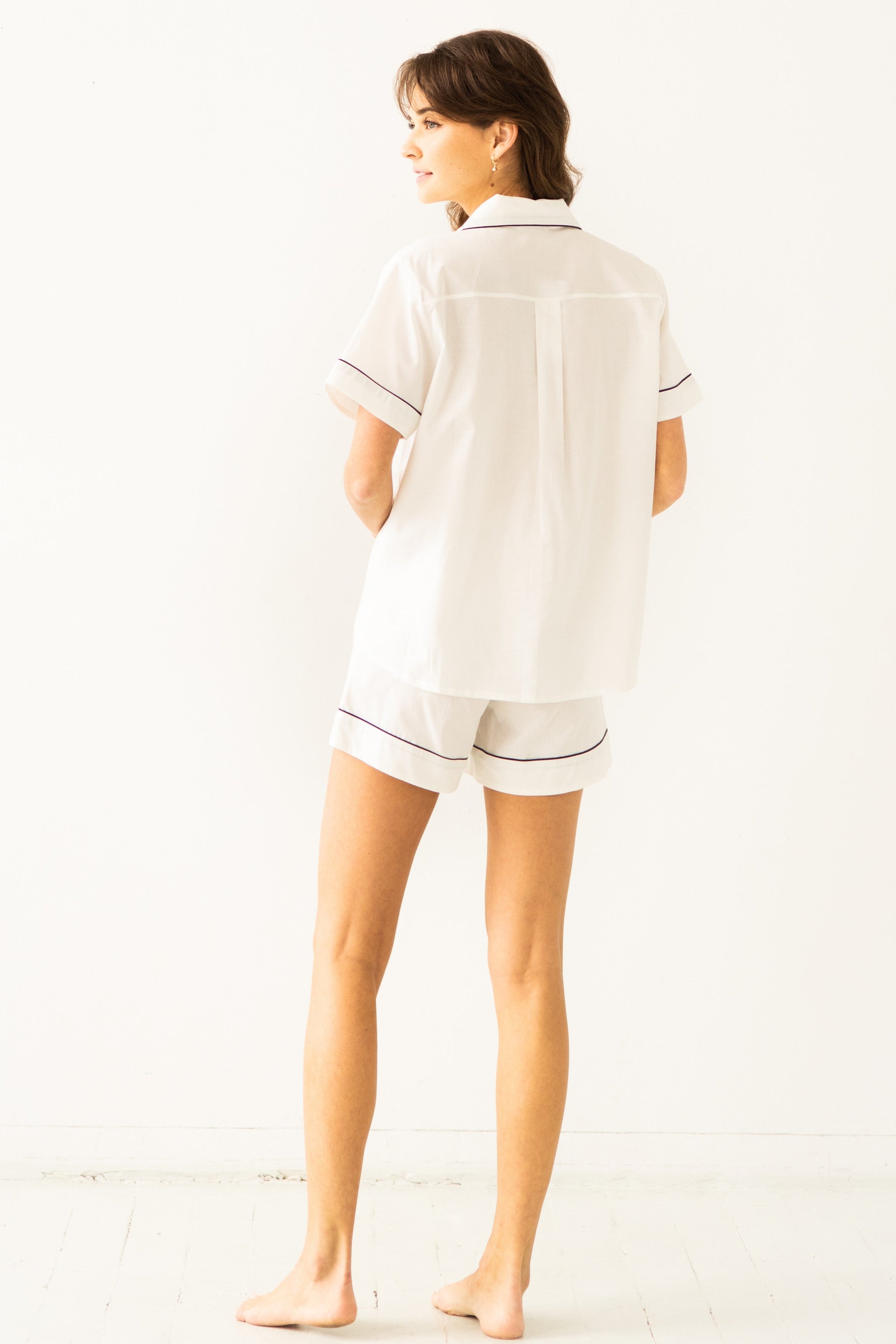 SALUA Classic Shorties Pajamas in Woven Cotton - BIG FRENCHIES