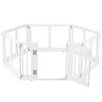 Clear Plastic Dog Playpen with Door - 8 Panel