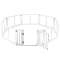 Clear Plastic Dog Playpen with Door - 8 Panel