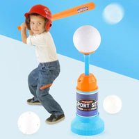 Children's Baseball Launcher Toy Set Baseball Tees Include 3 Balls Launcher Outdoor Sports Automatic Ball Toys Gifts for Toddler - # BOT&G521510002 - BIG FRENCHIES