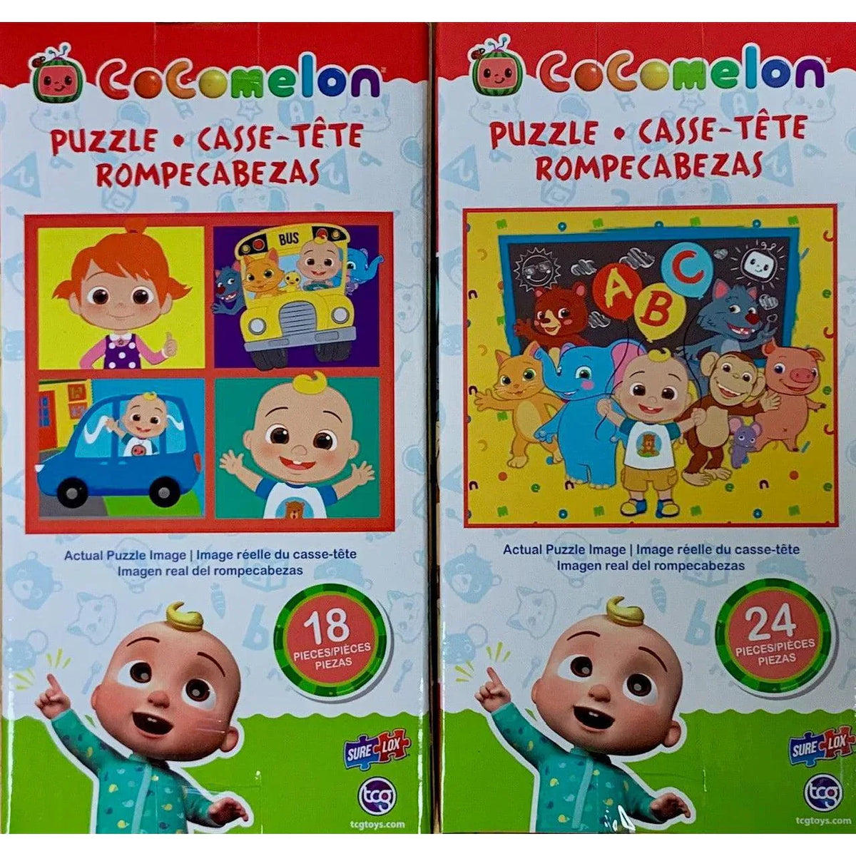 CoComelon Set of 2 Kid Puzzles 18 & 24 Piece Jigsaw Puzzles Sure Lox - BIG FRENCHIES