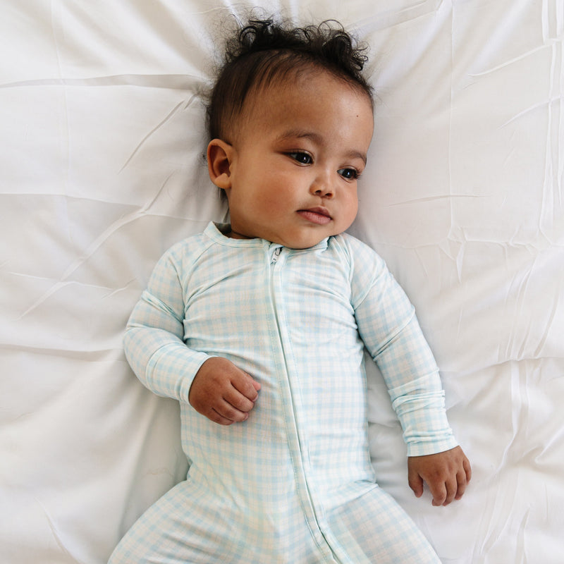 Coastal Check Bamboo Sleeper - BIG FRENCHIES