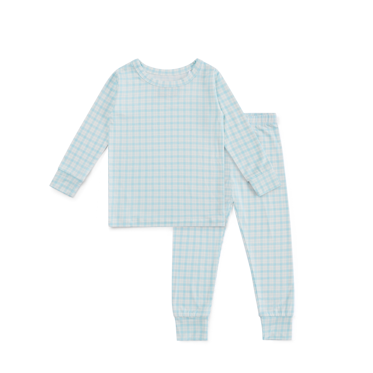 Coastal Check Bamboo Toddler Pajama Set - BIG FRENCHIES