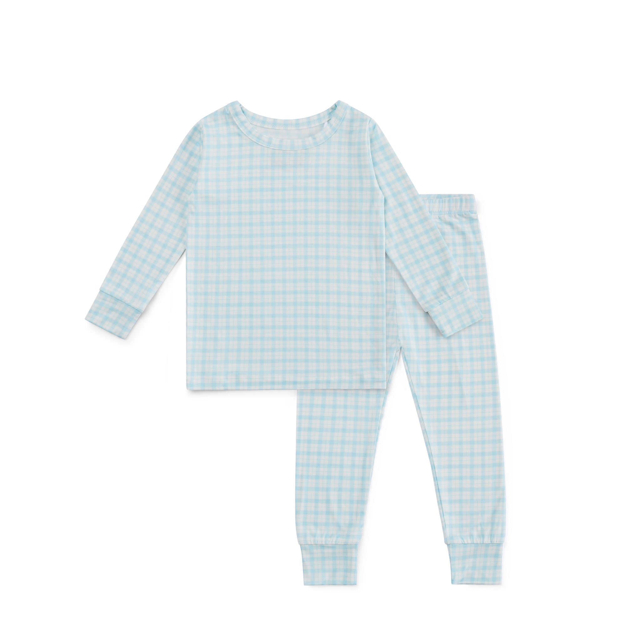 Coastal Check Bamboo Toddler Pajama Set - BIG FRENCHIES