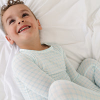 Coastal Check Bamboo Toddler Pajama Set - BIG FRENCHIES