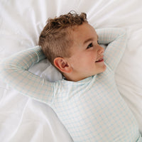 Coastal Check Bamboo Toddler Pajama Set - BIG FRENCHIES