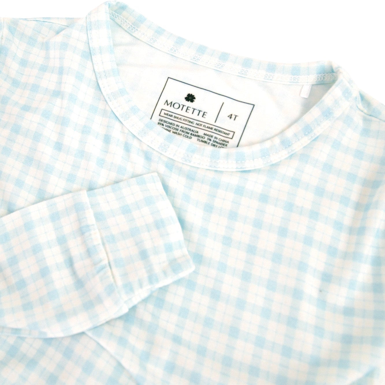 Coastal Check Bamboo Toddler Pajama Set - BIG FRENCHIES
