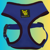 EcoBark Navy Dog Harness - Over-the-Head Soft Mesh Dog Vest Halter for Small to Medium Dogs and Puppies - BIG FRENCHIES
