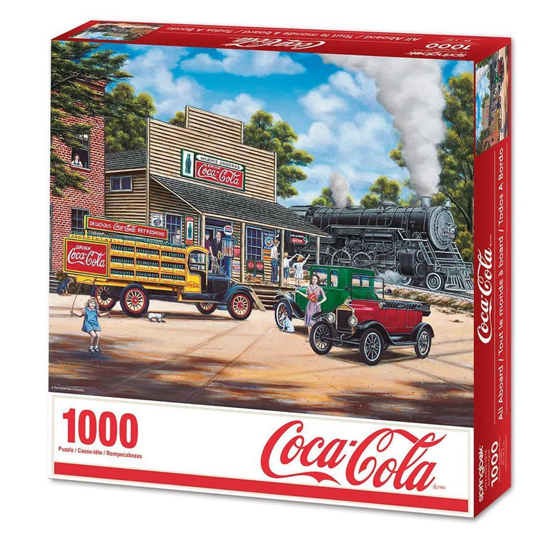 Coca-Cola All Aboard 1000 Piece Jigsaw Puzzle Springbok - BIG FRENCHIES