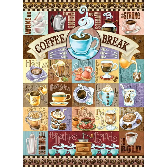 Coffee Break "Something's Amiss!" 1000 Piece Jigsaw Puzzle PuzzleTwist - BIG FRENCHIES