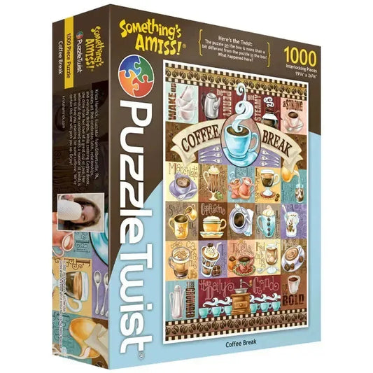 Coffee Break "Something's Amiss!" 1000 Piece Jigsaw Puzzle PuzzleTwist - BIG FRENCHIES