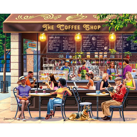 Coffee Shop 1000 Piece Jigsaw Puzzle Boardwalk - BIG FRENCHIES
