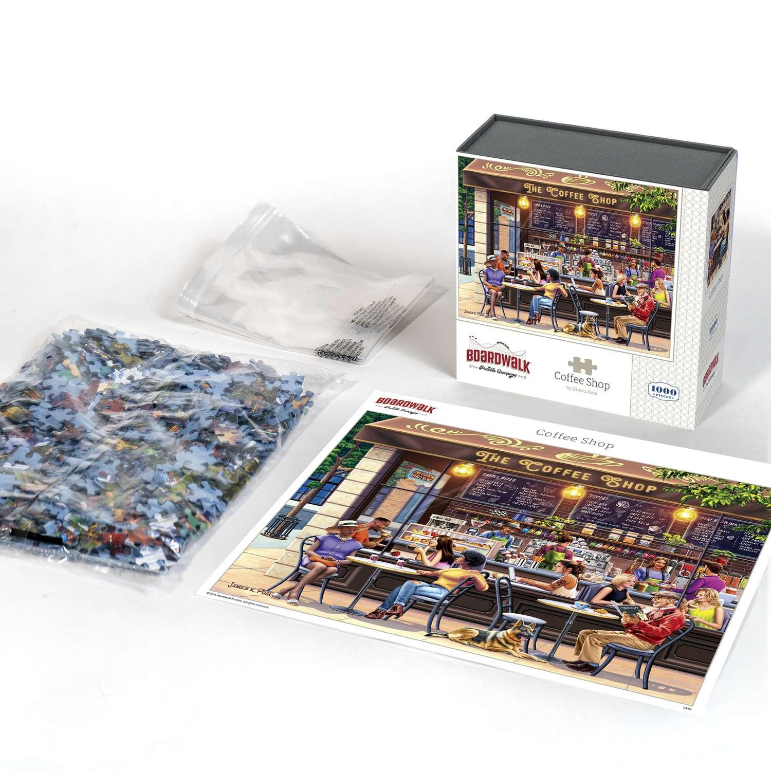Coffee Shop 1000 Piece Jigsaw Puzzle Boardwalk - BIG FRENCHIES