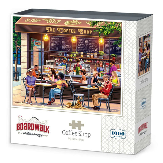 Coffee Shop 1000 Piece Jigsaw Puzzle Boardwalk - BIG FRENCHIES