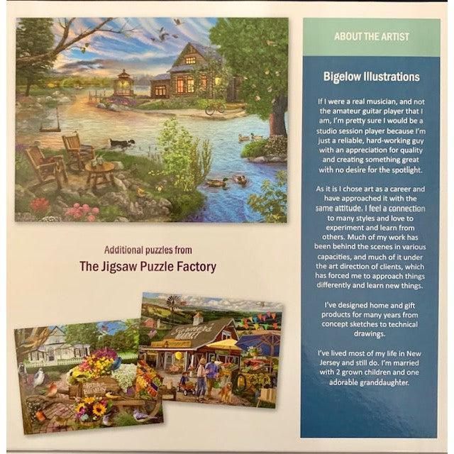 Coffee by the Lake Rest & Relax 500 Piece Jigsaw Puzzle Leap Year - BIG FRENCHIES
