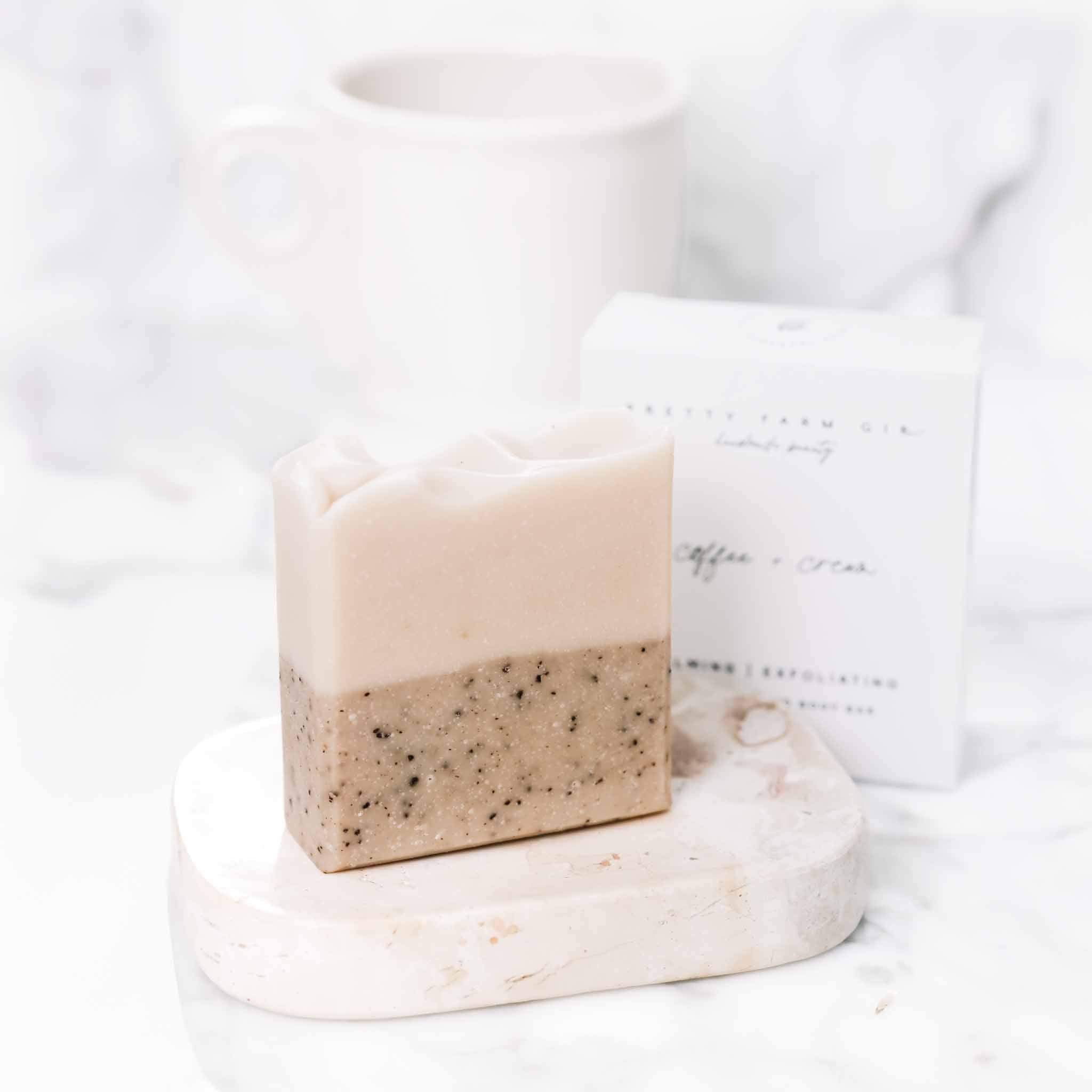 Coffee + Cream Handmade Tallow and Goat Milk Soap Bar - BIG FRENCHIES