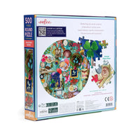 Collecting Nature 500 Piece Round Jigsaw Puzzle eeBoo - BIG FRENCHIES