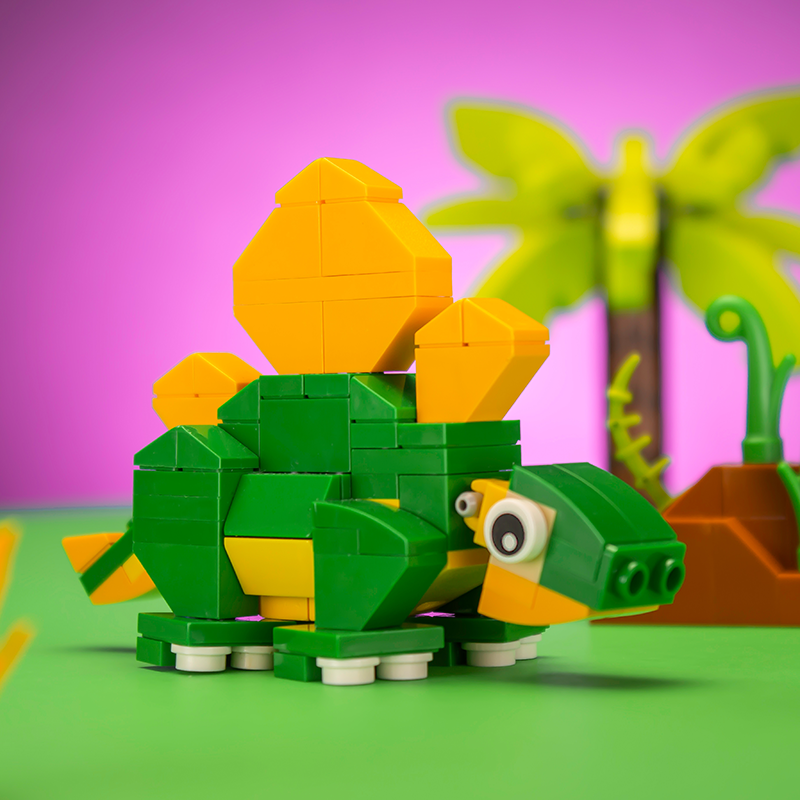 Stegosaurus - Custom Dinosaur Set made using LEGO parts-Custom LEGO Kit-BIG FRENCHIES-B3 Customs