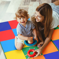 Multi-Colored 58 Inch Toddler Foam Play Mat