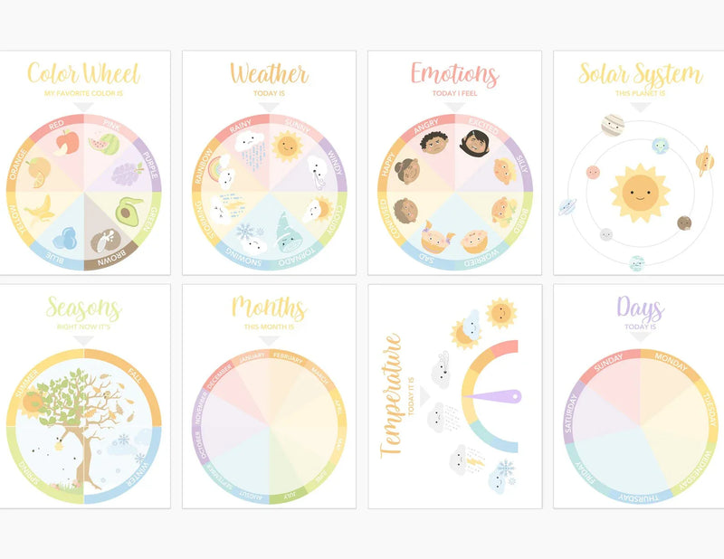 Learning Wheel Spinner Printable Dramatic Play - BIG FRENCHIES