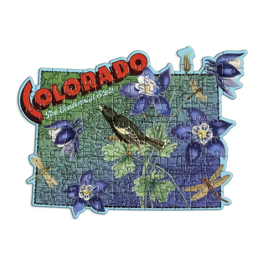 Colorado 100 Piece Mini Shaped Jigsaw Puzzle Galison - BIG FRENCHIES