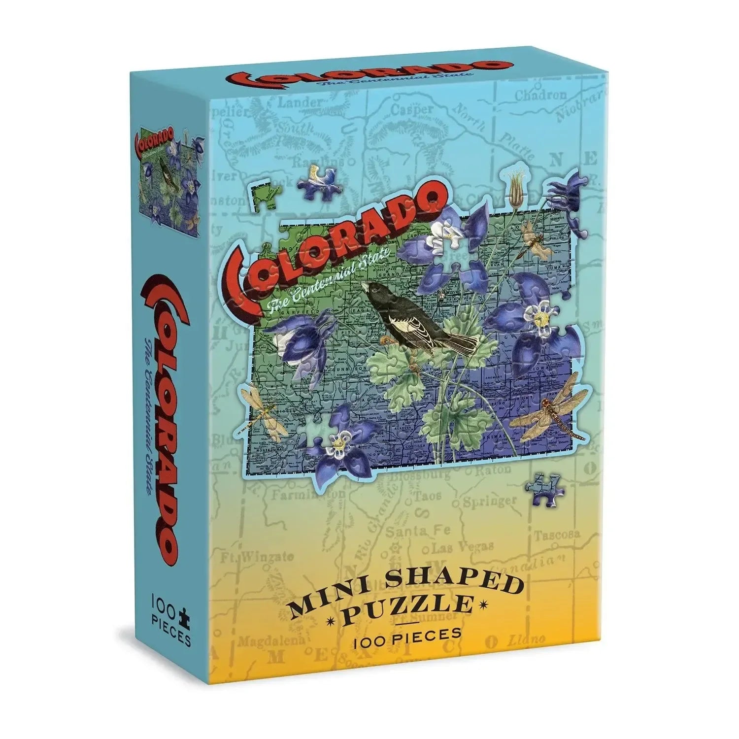 Colorado 100 Piece Mini Shaped Jigsaw Puzzle Galison - BIG FRENCHIES