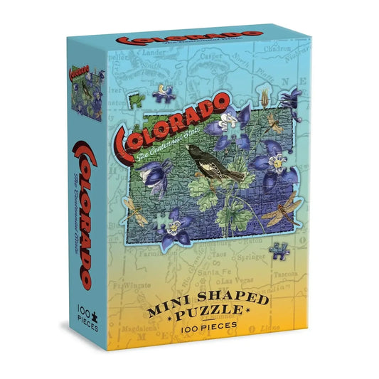 Colorado 100 Piece Mini Shaped Jigsaw Puzzle Galison - BIG FRENCHIES