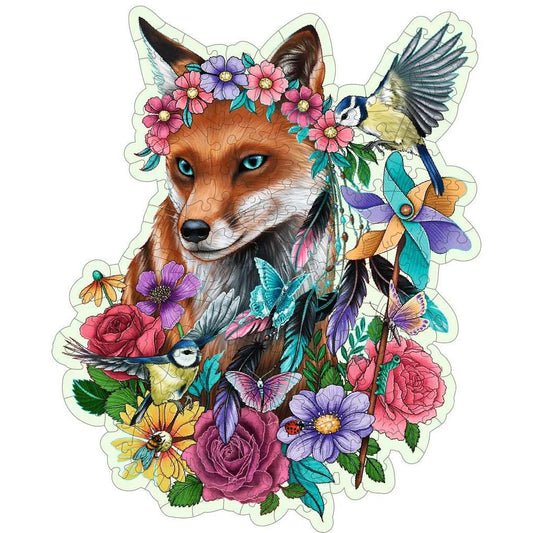 Colorful Fox 150 Piece Wood Jigsaw Puzzle Ravensburger